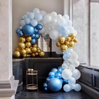 Luxe Ballonboog Set Blauw/Goud Premium - thumbnail