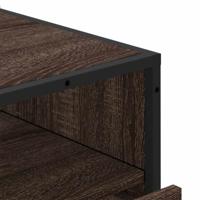 Ladekast 70x41x83,5 cm bewerkt hout bruin eikenkleur - thumbnail