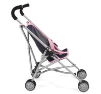 Mini-Poppenbuggy Roma - Melange Navy Grijs - thumbnail