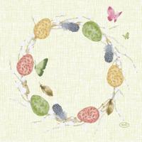 Duni servetten joyful spring 33x33cm - thumbnail