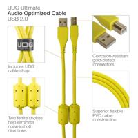 UDG UDG Ultimate Audio Cable USB 2.0 A-B Yellow Straight 1m - thumbnail