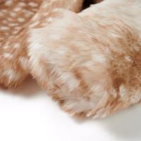 Kinderjas 116 kunstvacht cognackleurig - thumbnail