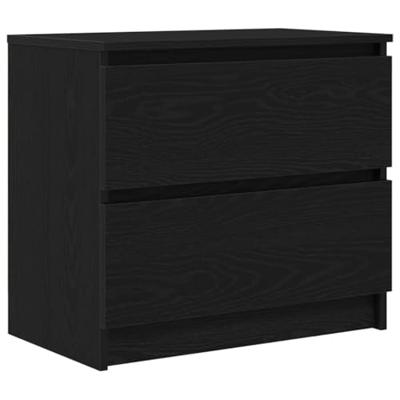 Tv-meubel 60x35x54 cm bewerkt hout zwart Tv-meubel 60x35x54 cm bewerkt hout zwart