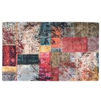 VidaXL Vloerkleed wasbaar anti-slip 120x170 cm patchwork meerkleurig - thumbnail