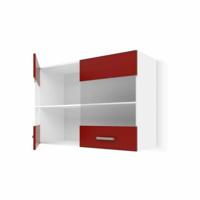 Keukenmeubilair Rood PVC Kristal Plastic Melamine 80 x 31 x 55 cm - thumbnail