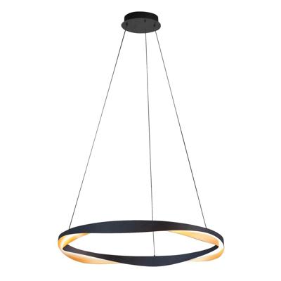 Highlight Design hanglampAscoli zwart met goud Ø 85cm - H5541.01