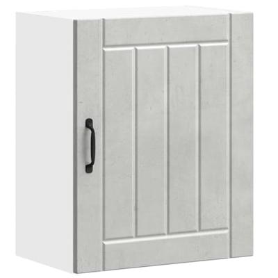 Keukenwandkast Lucca bewerkt hout betongrijs