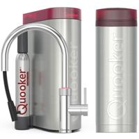 Quooker Flex Round Keukenkraan Set - Kokend Warm- en Koud Water - Uittrekbare Slang - Chroom - Inclusief PRO3 Reservoir & CUBE - Direct Gekoeld Bruisend Water - thumbnail