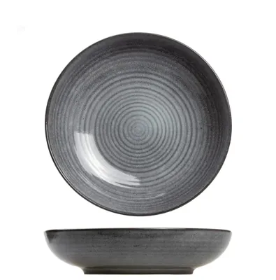 Cosy & Trendy Diepe Borden / Pastaborden Kentucky Grey ø 22 cm - 4 Stuks