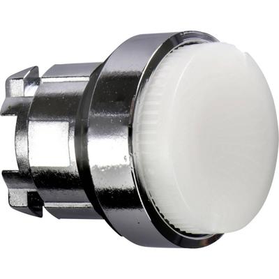 Schneider Electric ZB4BW113 ZB4BW113 Terugstelbaar (Ø) 22 mm Zonder markering Chroom, Wit 1 stuk(s)