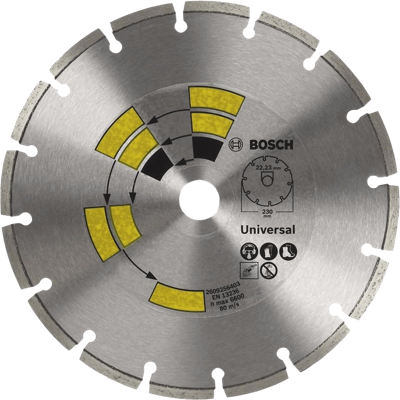 Bosch Accessoires Diamantdoorslijpschijf Universal | 230 mm - 2609256403