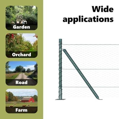 VidaXL Afrasteringspaal groen 10 x 0,6 m (25 mm gaas) staal en pvc