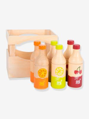 Small Foot houten krat met flessen, 7dlg. Small Foot houten krat met flessen, 7dlg.
