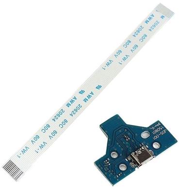 PS4 Controller Micro USB Charging Socket Circuit Board JDS-001 V1 14-pin Cable Port