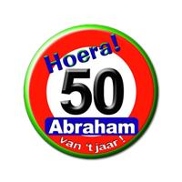Button klein - Abraham verkeersbord - thumbnail