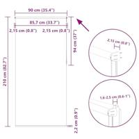 Rolgordijn verduisterend 90x210 cm stofbreedte 85,7 cm geel - thumbnail