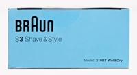 Braun Series 3 310BT Scheerapparaat met scheerblad Trimmer Zwart, Blauw - thumbnail