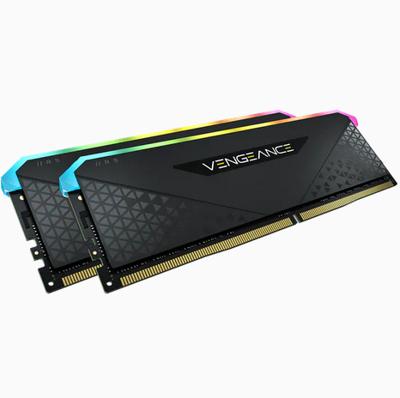 Corsair vengeance rgb rs 32 gb ddr4-3200 (2x 16 gb) werkgeheugen (zwart, cmg32gx4m2e3200c16, xmp 2.0)