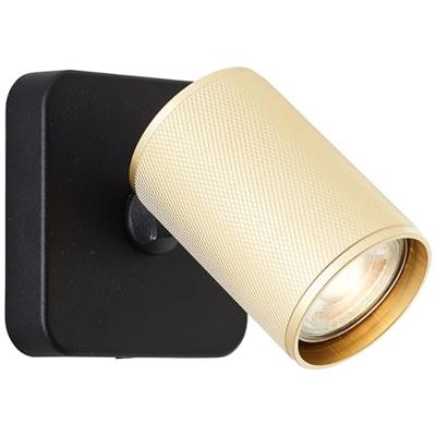 Brilliant OpbouwspotMarty zwart met goud - G99201/86