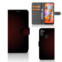 Samsung Galaxy M11 | A11 | Telefoon Hoesje | Geruit Rood - thumbnail