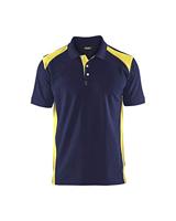 Blakläder Blauwe kleding 33241050 poloshirt, marineblauw/geel XS - thumbnail