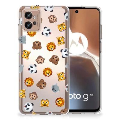 TPU bumper voor Motorola Moto G32 Dieren Emojis TPU bumper voor Motorola Moto G32 Dieren Emojis