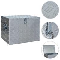 VidaXL Aluminium kist 610x430x455 mm zilverkleurig - thumbnail