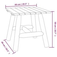 3-delige Loungeset massief vurenhout - thumbnail