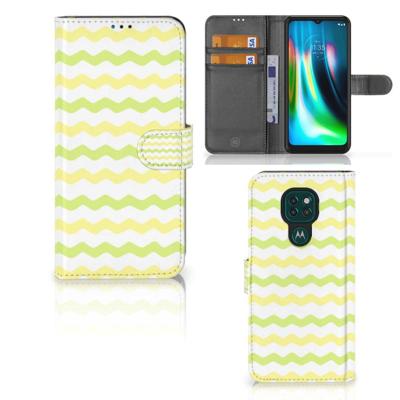 Motorola Moto G9 Play | E7 Plus | Telefoon Hoesje | Waves Yellow Motorola Moto G9 Play | E7 Plus | Telefoon Hoesje | Waves Yellow