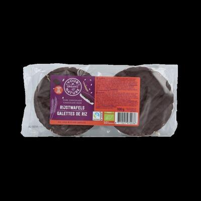 Your Organic Nature Rijstwafel chocolade puur bio 100 Gram