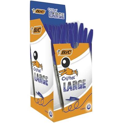 Balpen bic cristal l blauw | 1000 stuks Balpen bic cristal l blauw | 1000 stuks