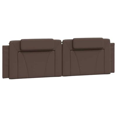 Bedframe met LED-verlichting kunstleer bruin 180x200 cm