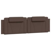 Bedframe met LED-verlichting kunstleer bruin 180x200 cm - thumbnail