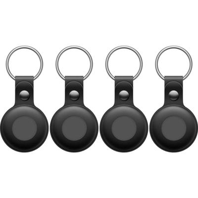 Lifemate Life Tag Leren Hoesje 4-Pack zwart