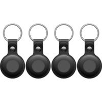 Lifemate Life Tag Leren Hoesje 4-Pack zwart - thumbnail