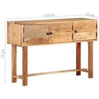 Dressoir 115x35x75 cm massief acaciahout - thumbnail