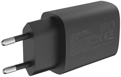 Mobilize Wall Charger USB-C + USB 25W with PD/PPS Black