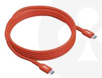 club3D CAC-1513 USB-C-kabel USB 2.0 USB-C stekker 3.00 m Oranje - thumbnail