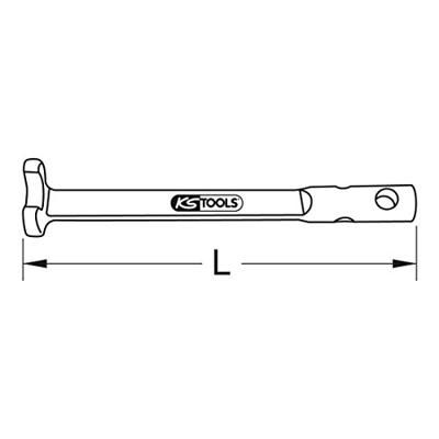 KS Tools 9638484 963.8484 Klauwsleutel Sleutelbreedte (metrisch) 46 mm