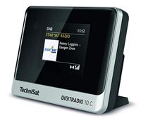 TechniSat DIGITRADIO 10 C Radio DAB+, VHF (FM) Bluetooth Incl. afstandsbediening, Wekfunctie Zwart/zilver - thumbnail
