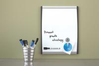 Nobo Mini whiteboard, magnetisch, met gebogen frame, zwart, 33,5 x 28 cm - thumbnail