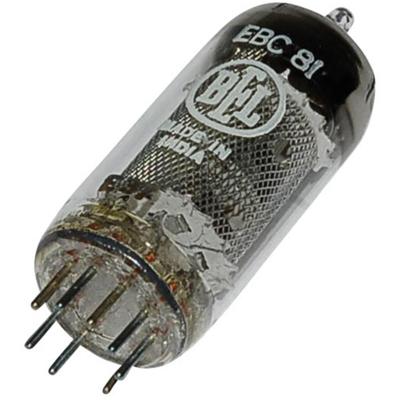 BTB Vertrieb EBC 81 = 6 BD 7 A Elektronenbuis Dubbeldiode-triode 250 V 1 A Aantal polen: 9 Fitting: Noval 1 stuk(s)