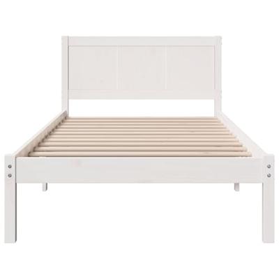 Bedframe Wit 80 x 200 cm Massief grenenhout