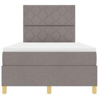 Boxspring bed met hoofdeinde Taupe 120 x 200 cm Stof - thumbnail