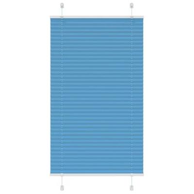Pliss rolgordijn 80x150 cm stofbreedte 79,4 cm polyester blauw