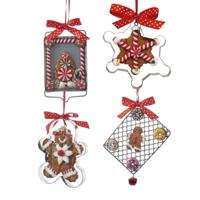 Gingerbread On Tray With Cookie 10,2 cm ASS kerstbal kerst Kurt S. Adler - Kurt s adler - thumbnail