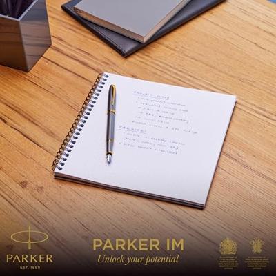 Parker IM Premium vulpen, grijs GT, fijn, giftbox Parker IM Premium vulpen, grijs GT, fijn, giftbox