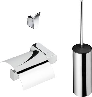 Geesa Wynk toilet accessoireset 3-in-1 Chroom