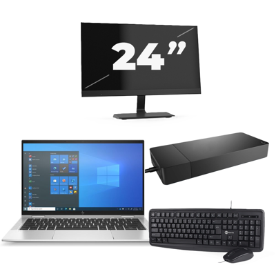 HP EliteBook x360 1030 G8 - Intel Core i7-11e Generatie - 13 inch - 16GB RAM - 256GB SSD - Windows 11 Home + 1x 24 inch Monitor HP EliteBook x360 1030 G8 - Intel Core i7-11e Generatie - 13 inch - 16GB RAM - 256GB SSD - Windows 11 Home + 1x 24 inch Monitor