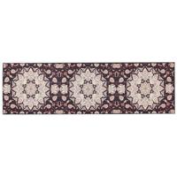 Beliani-ARITAS-Loper tapijt-Zwart|Beige-60 x 200 cm-Polyester - thumbnail